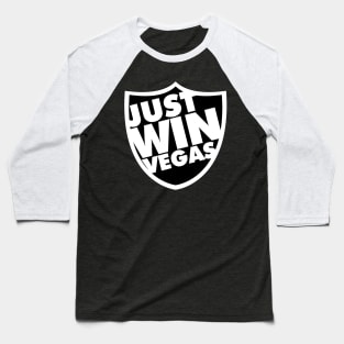 Just Win Las Vegas Shield (Just Win Baby) Baseball T-Shirt